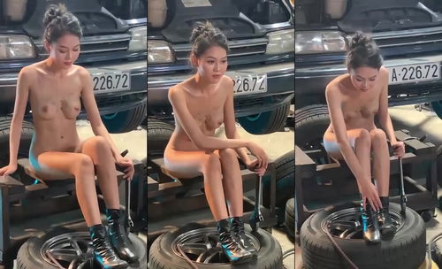 Hậu trường chụp ảnh khỏa thân của em mẫu ảnh trong gara ô tô